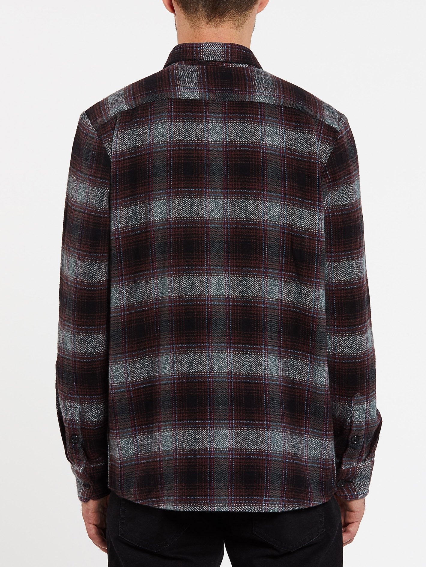 Quintin Flannel Shirt - BLACK