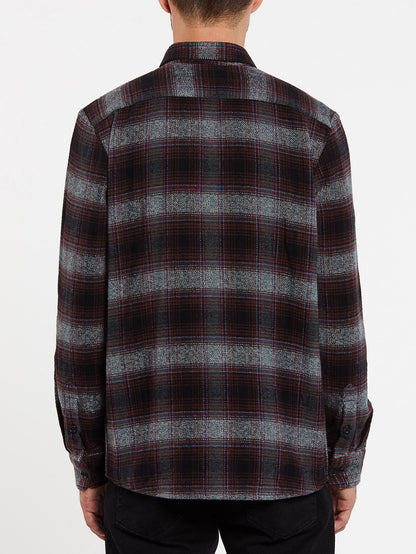Quintin Flannel Shirt - BLACK