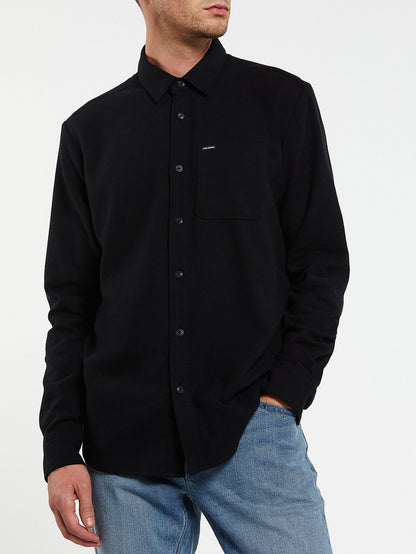Chemise Caden Solid - BLACK