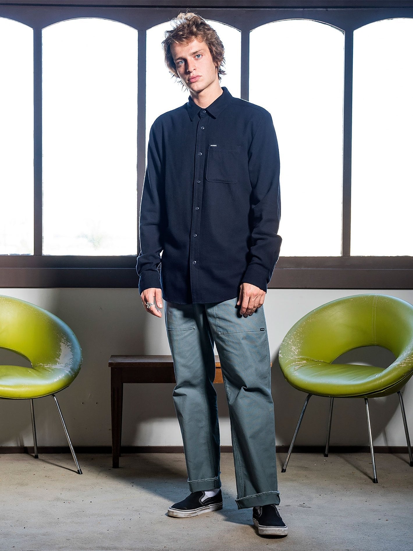 Chemise Caden Solid - NAVY