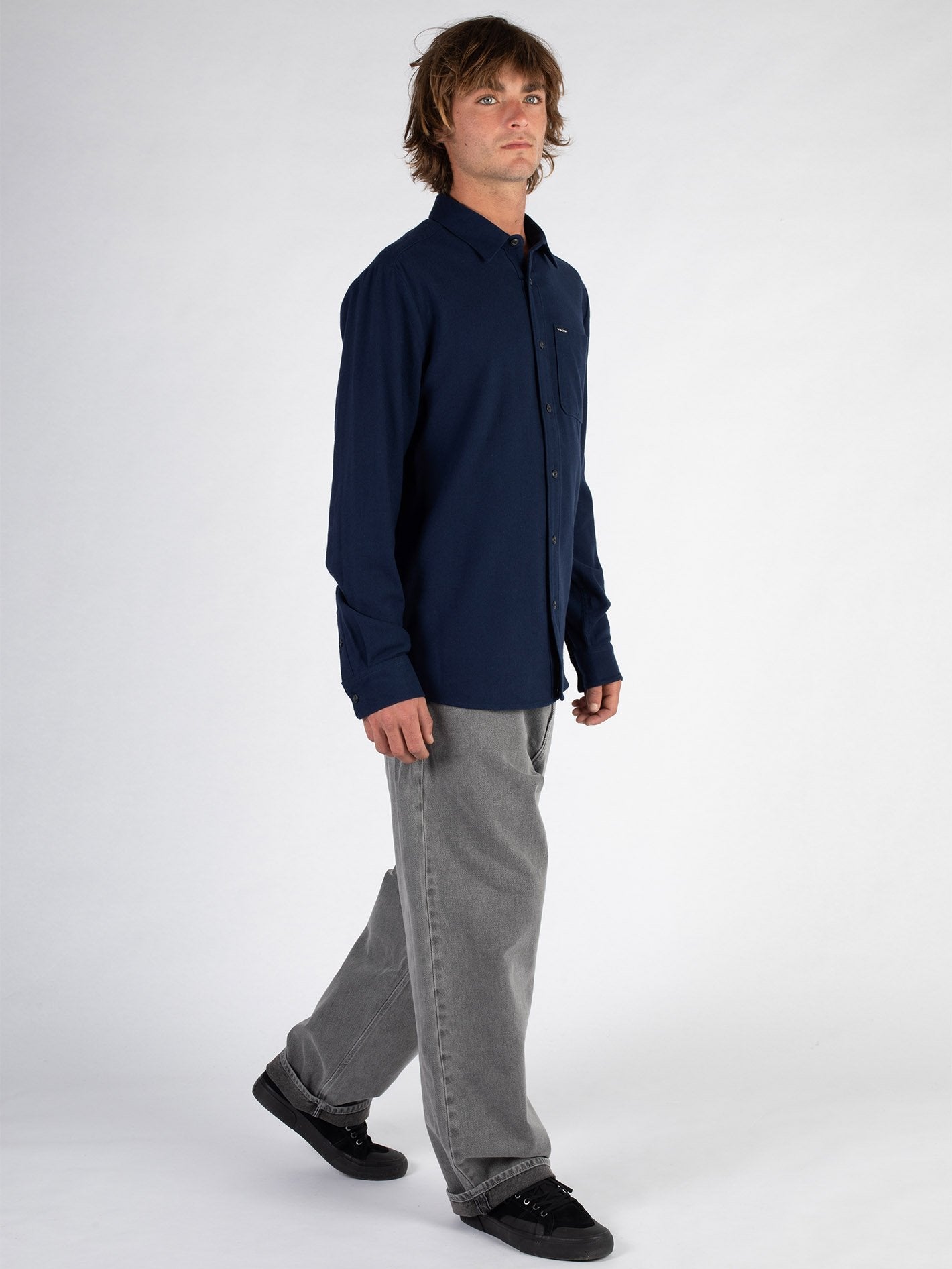 Chemise Caden Solid - NAVY