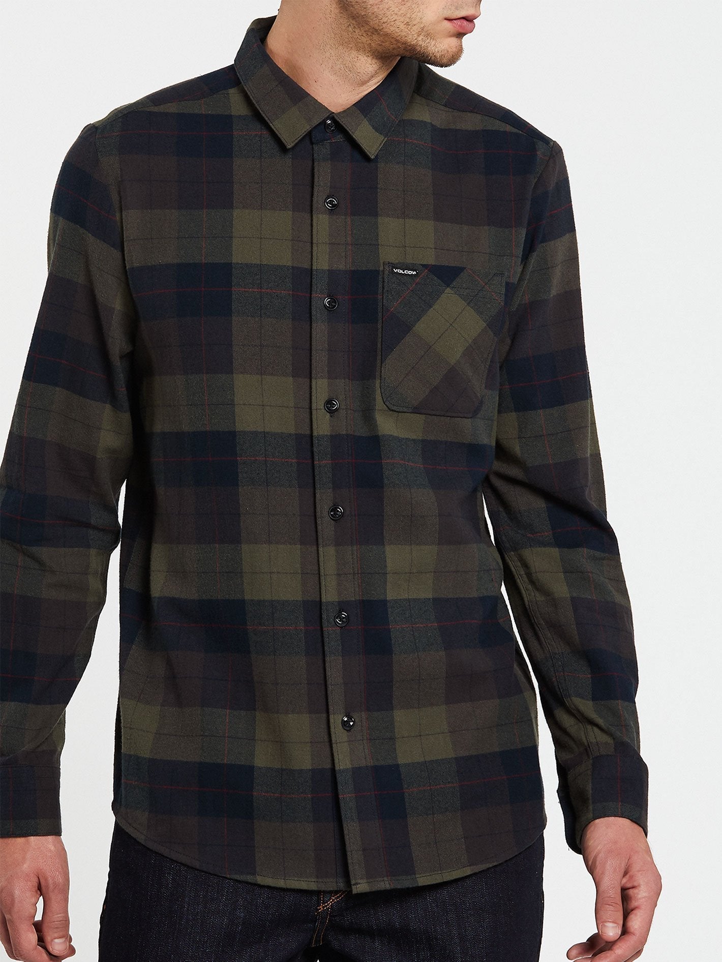 Caden Plaid Shirt - ARMEEGRÜN-KOMBINATION