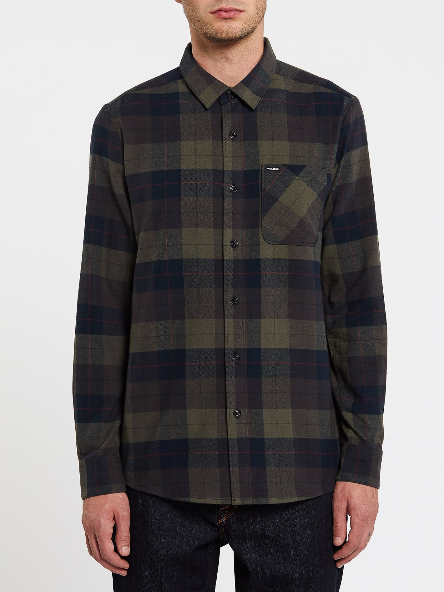 Caden Plaid Shirt - ARMEEGRÜN-KOMBINATION
