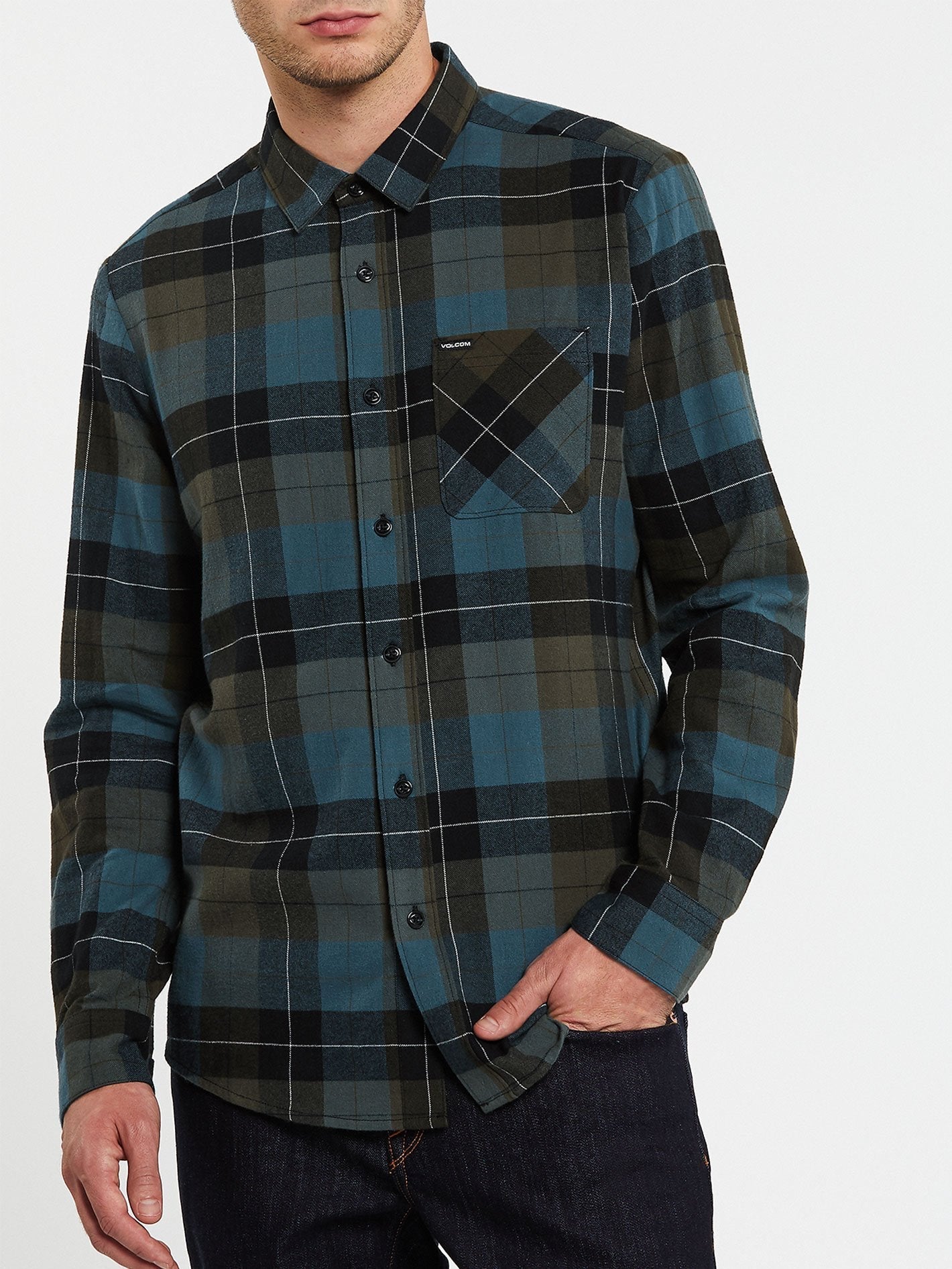 Chemise Caden Plaid - MILITARY