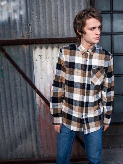 Chemise Caden Plaid - PRIMER WHITE