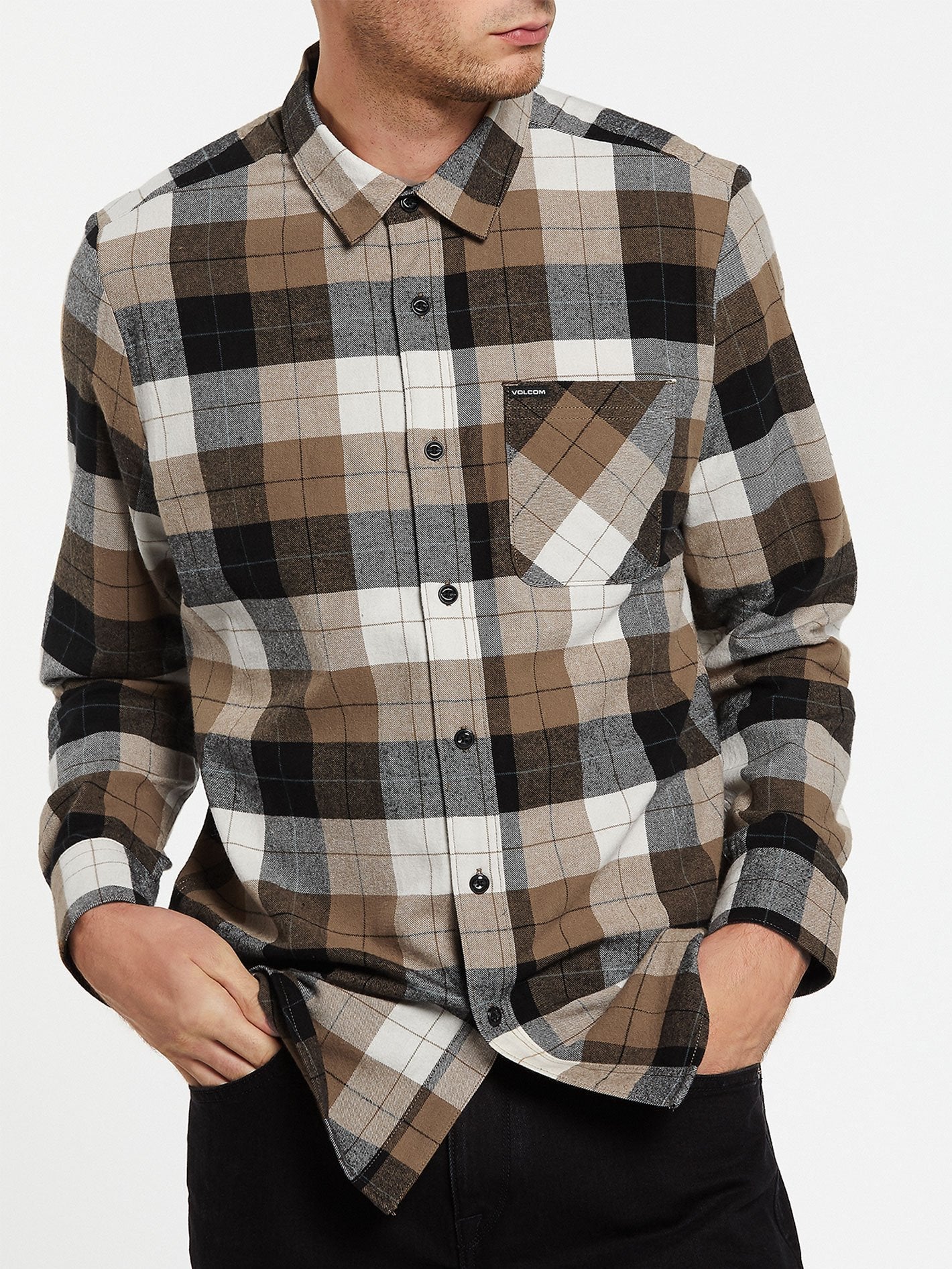 Chemise Caden Plaid - PRIMER WHITE
