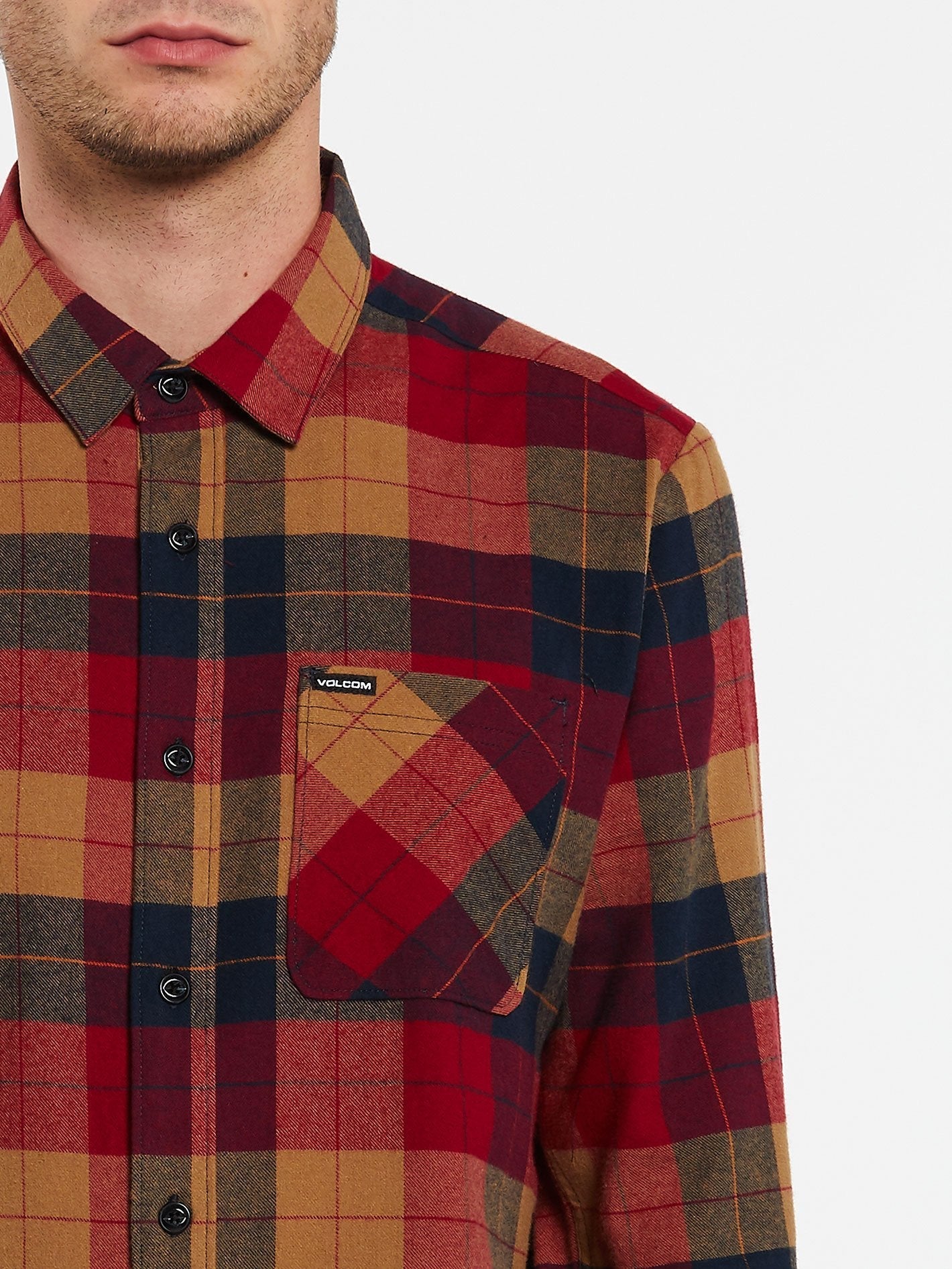 Caden Plaid Shirt - RIO RED