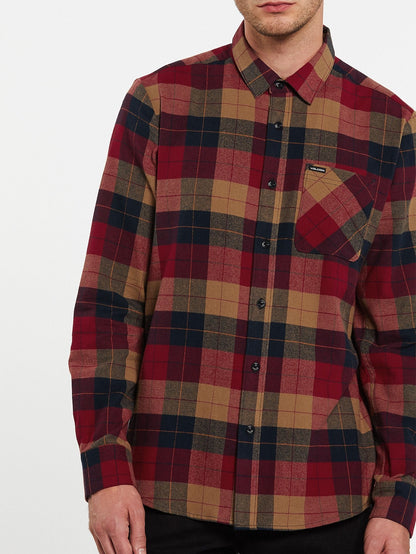 Caden Plaid Shirt - RIO RED