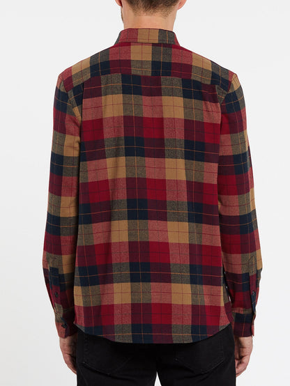 Caden Plaid Shirt - RIO RED