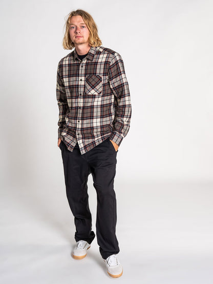 Chemise Caden Plaid - BLEACHED SAND