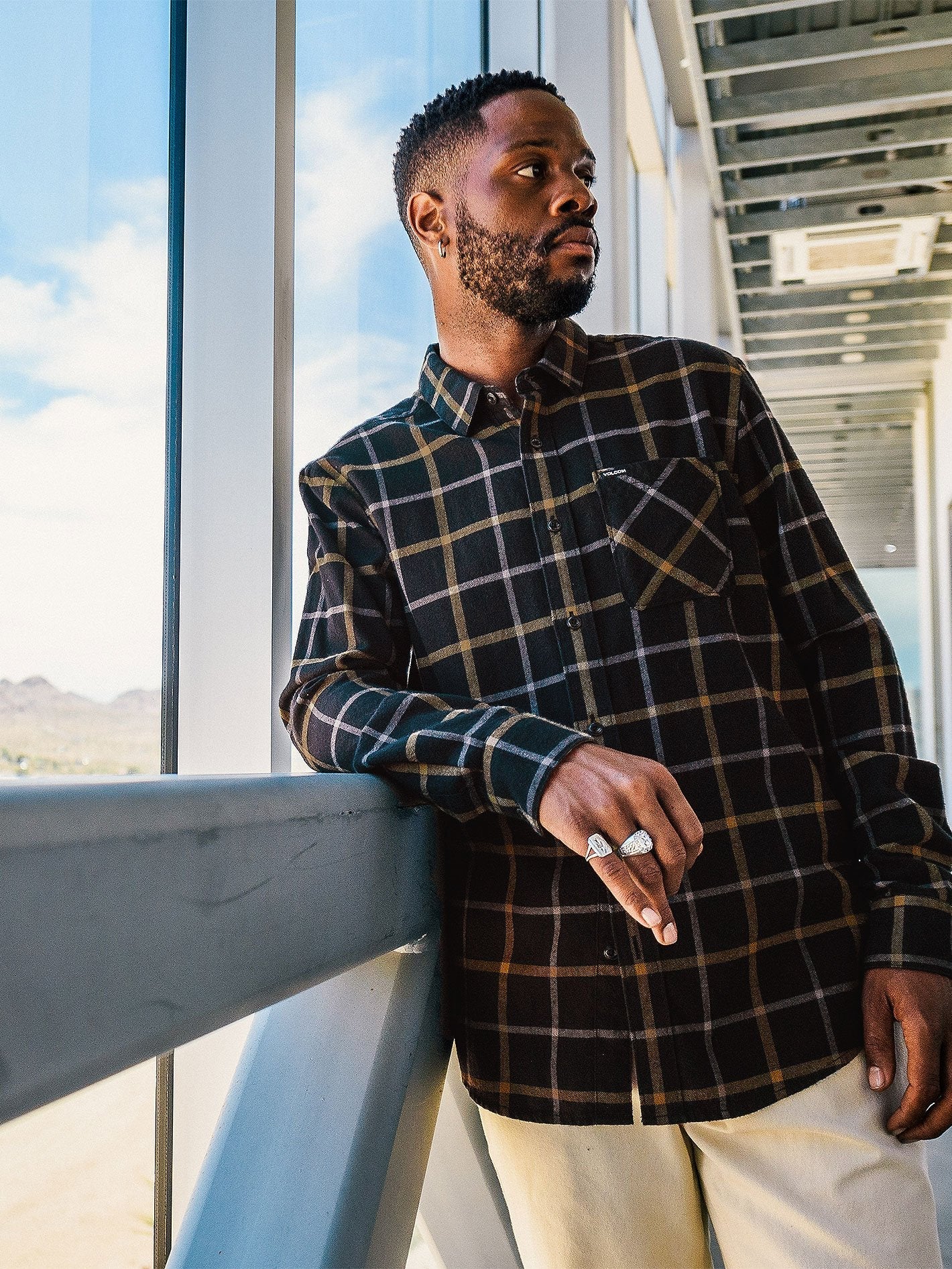 Chemise Caden Plaid - BLACK