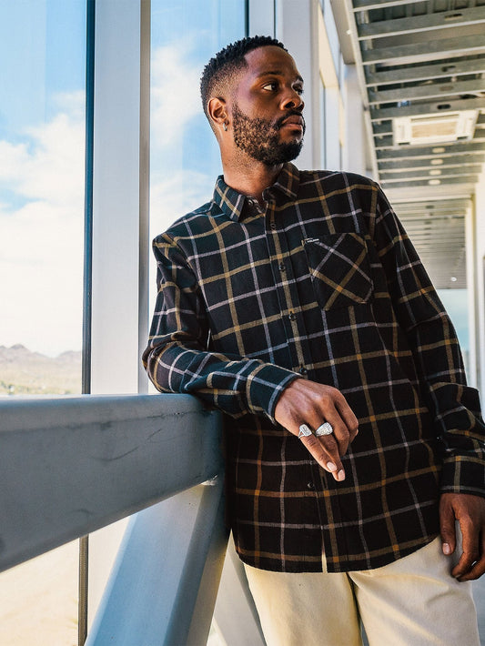 Chemise Caden Plaid - BLACK