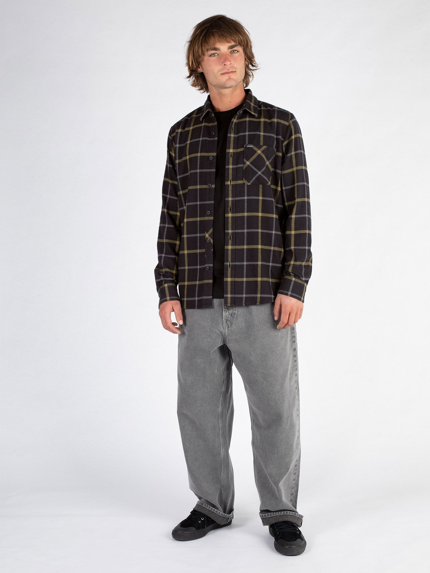 Chemise Caden Plaid - BLACK