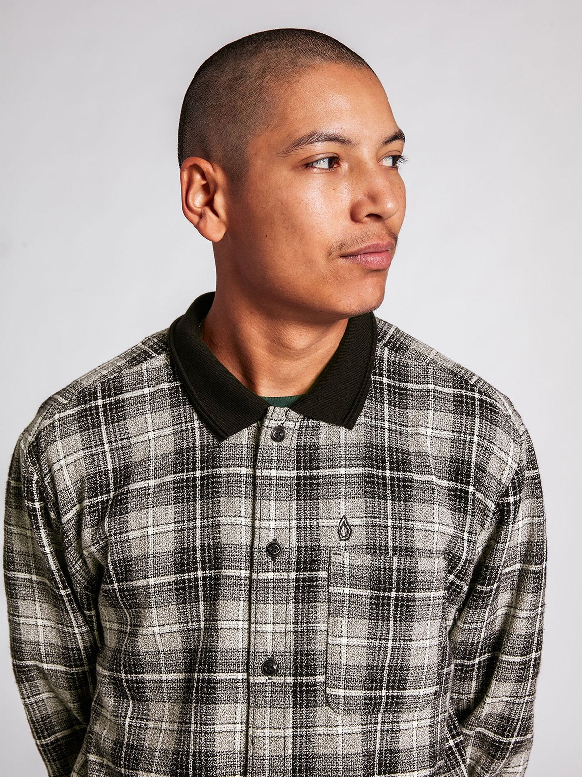 Louie Lopez Flanellhemd - SCHWARZ