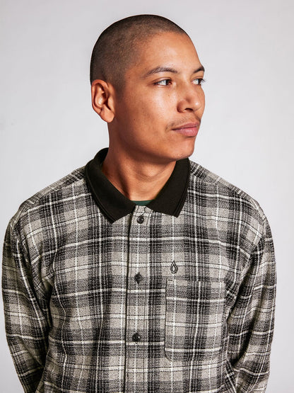 Louie Lopez Flanellhemd - SCHWARZ