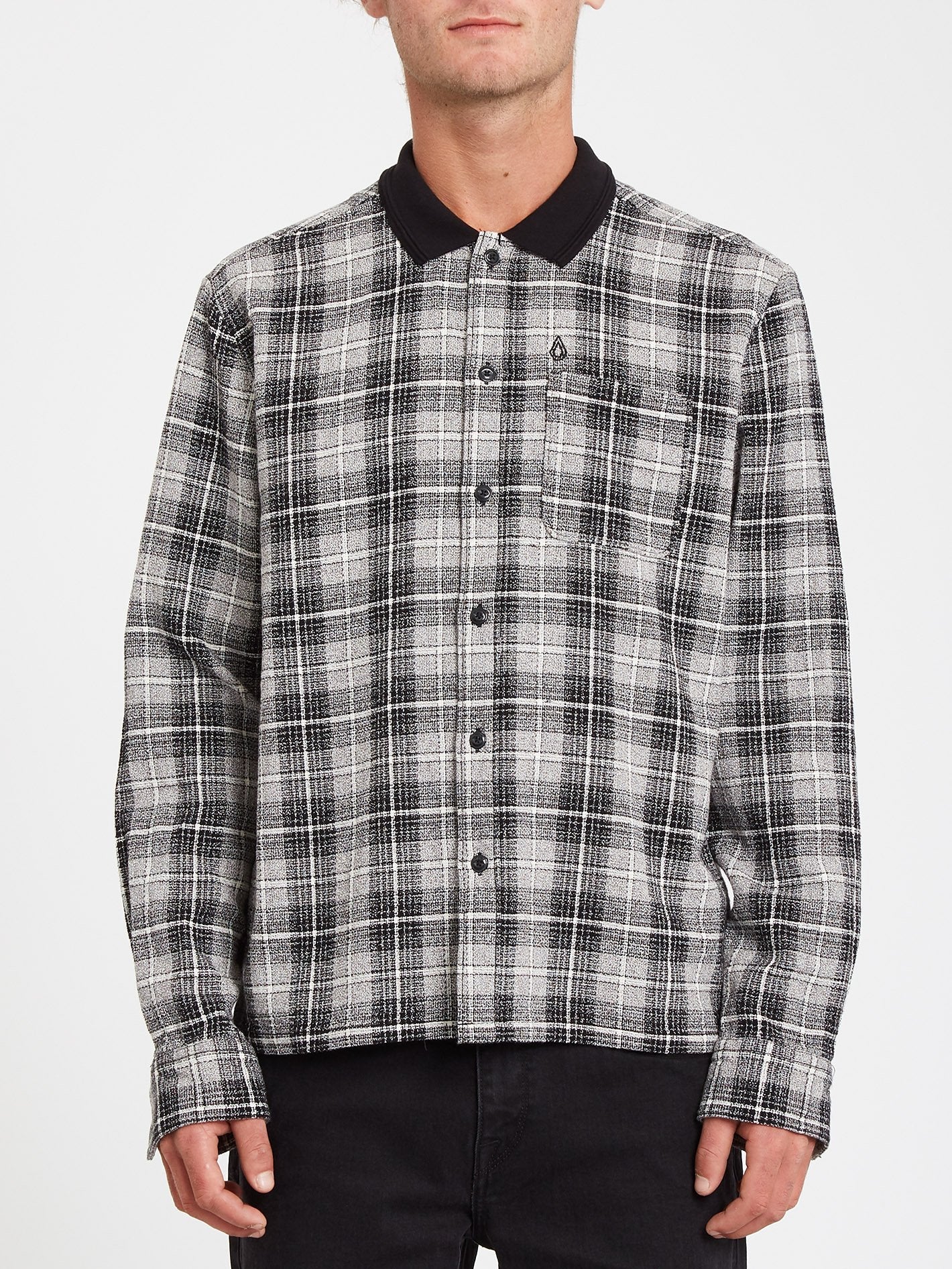 Louie Lopez Flanellhemd - SCHWARZ