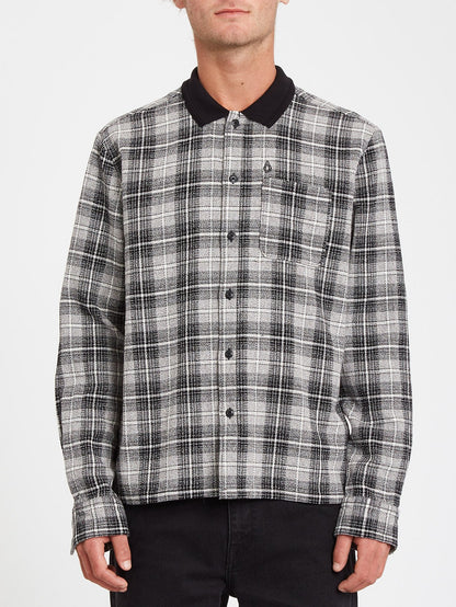 Louie Lopez Flanellhemd - SCHWARZ