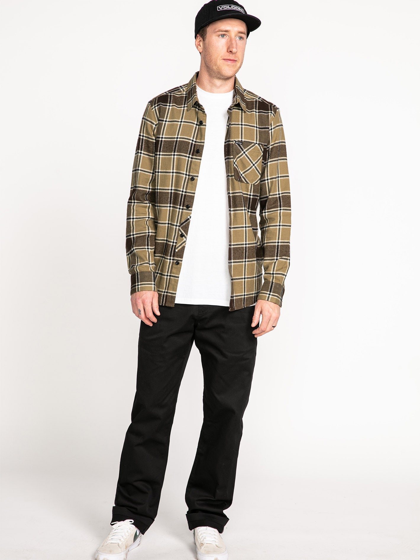 Caden Plaid Shirt - Khaki