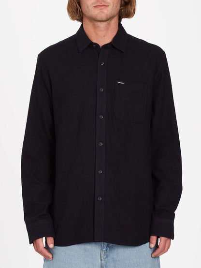 Caden Solid Shirt - BLACK
