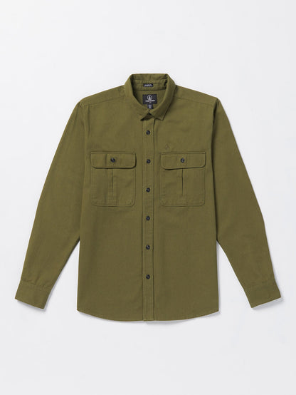 Stone Benchmark Overshirt - EXPEDITION GREEN