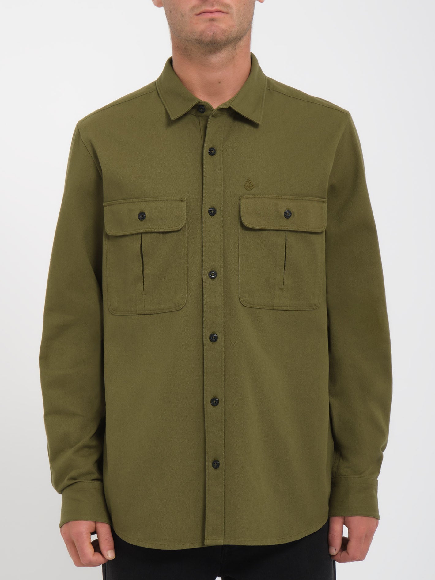 Stone Benchmark Overshirt - EXPEDITION GREEN