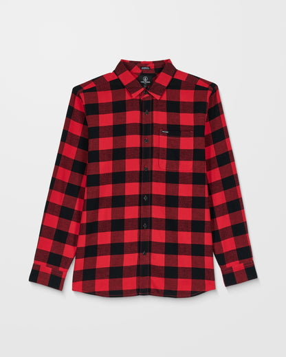 Chemise Caden Plaid - Lifeguard Red