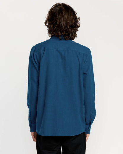 Caden Solid Shirt - Kosmisches Blau