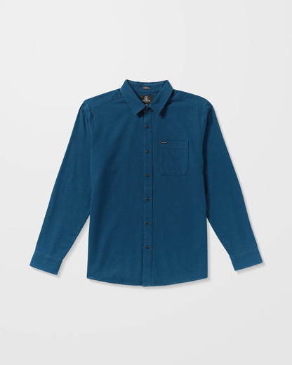 Caden Solid Shirt - Kosmisches Blau