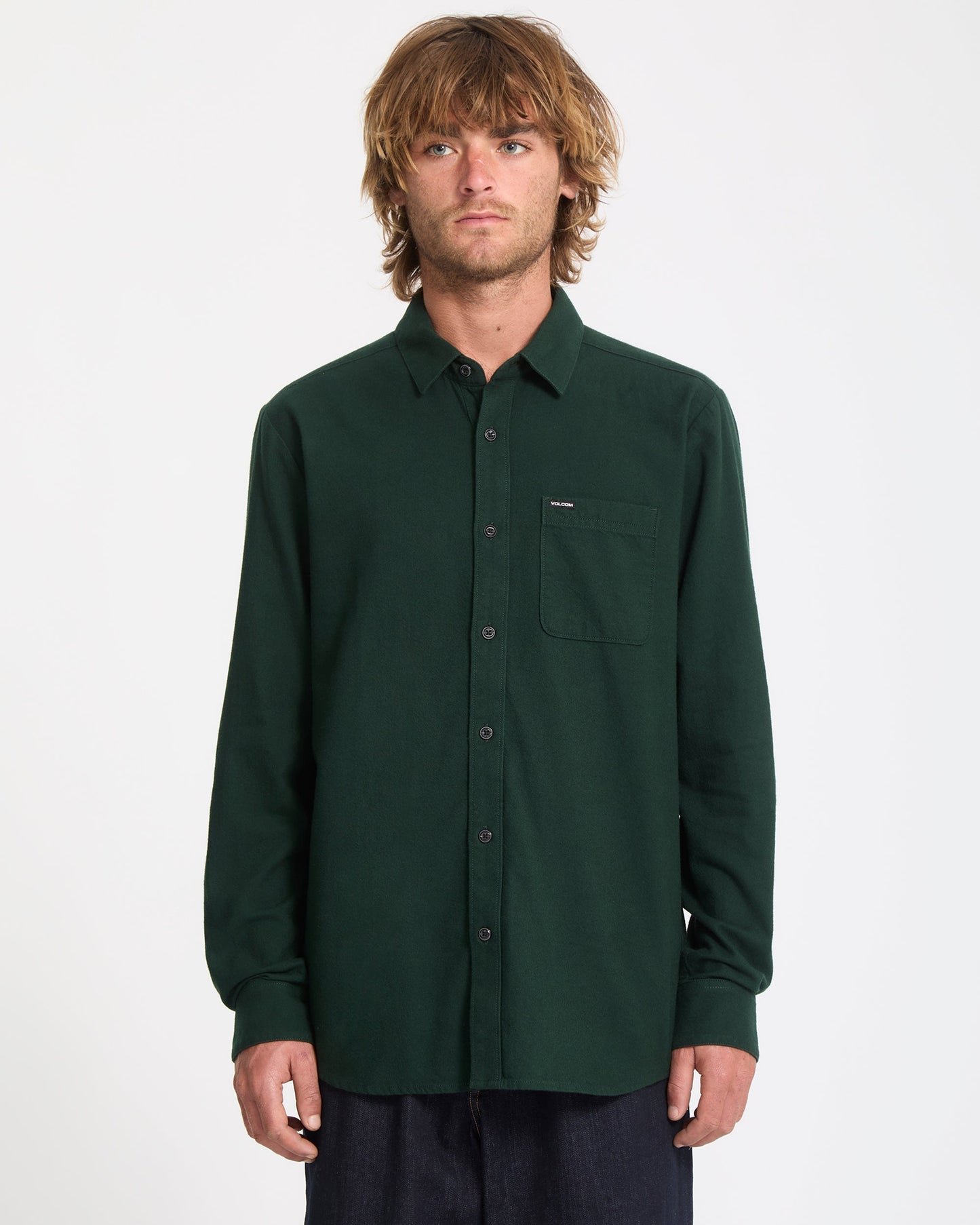 Caden Solid Shirt - Skarabäus