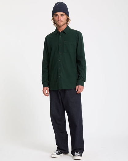 Caden Solid Shirt - Skarabäus