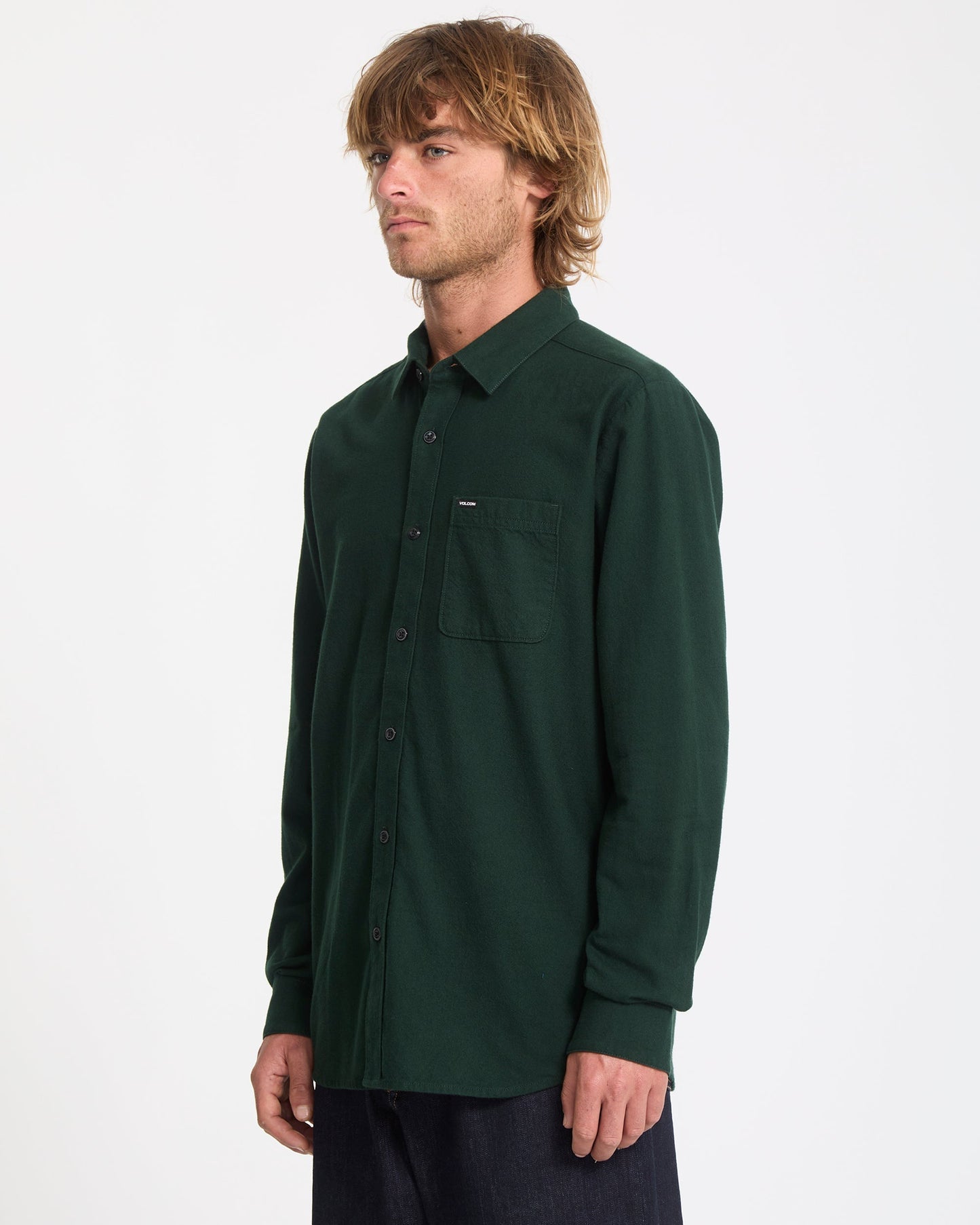 Caden Solid Shirt - Skarabäus