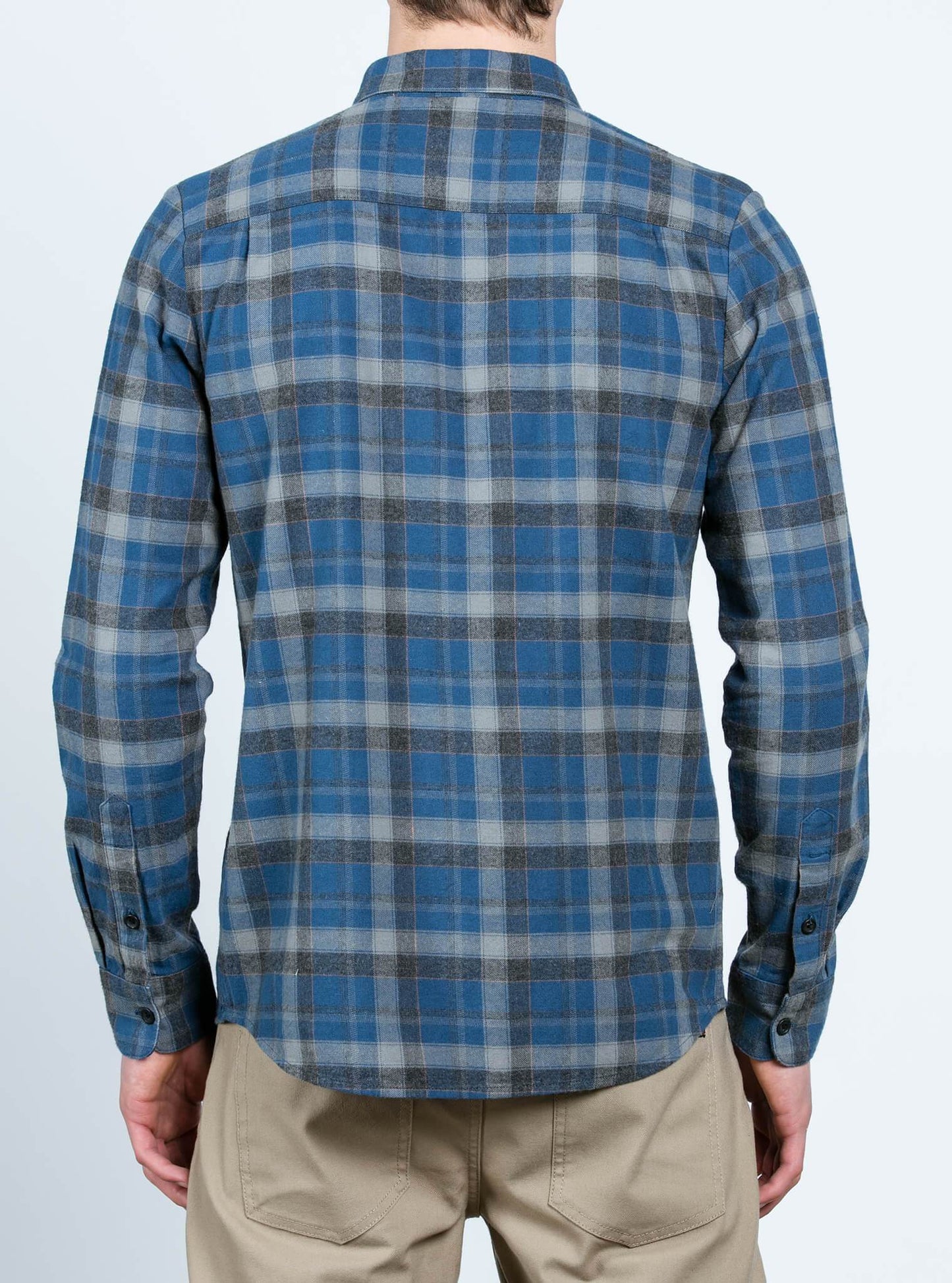 Caden Long Sleeve Shirt - Smokey Blue