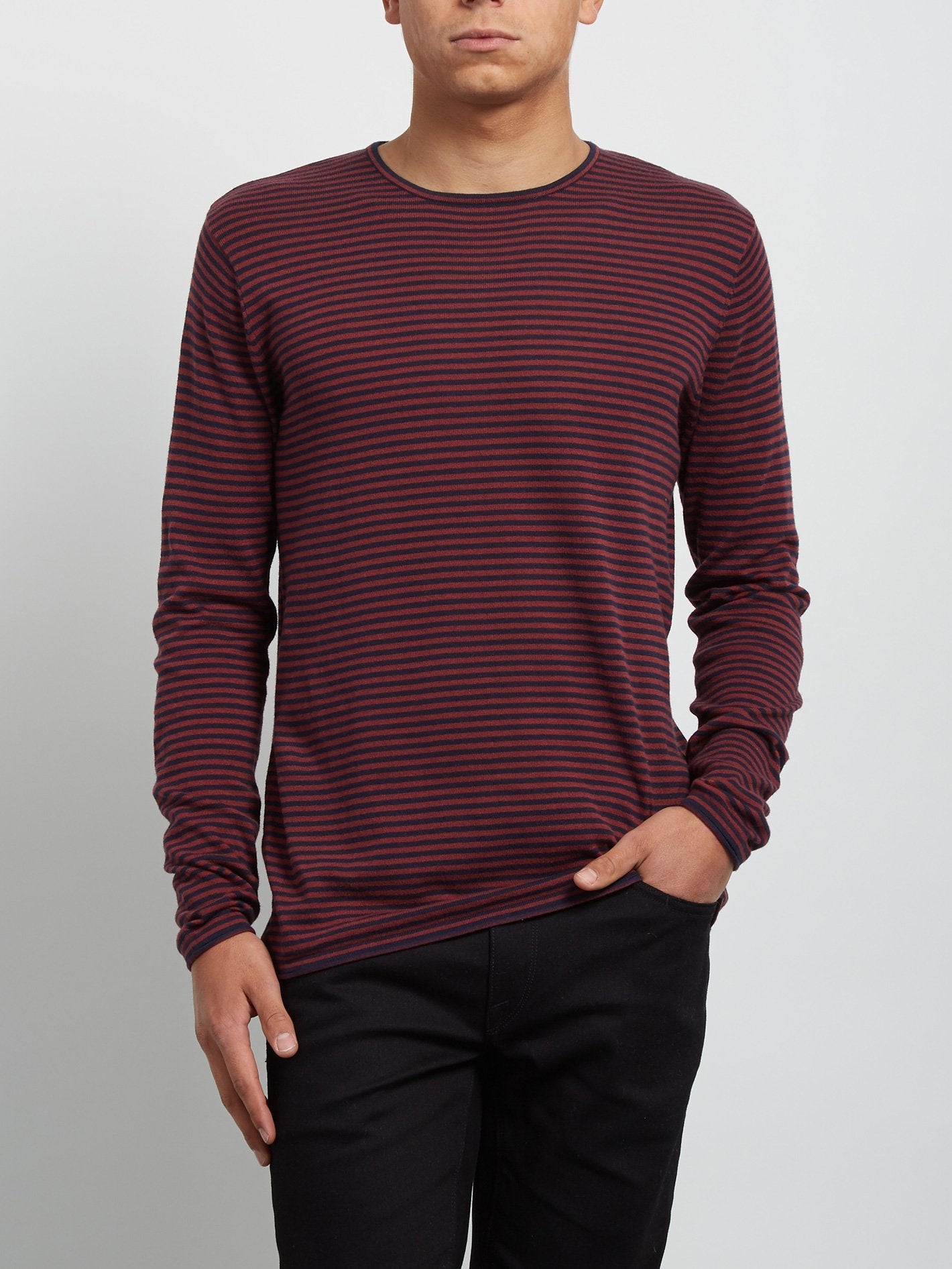 Pullover rayé Harweird - Crimson