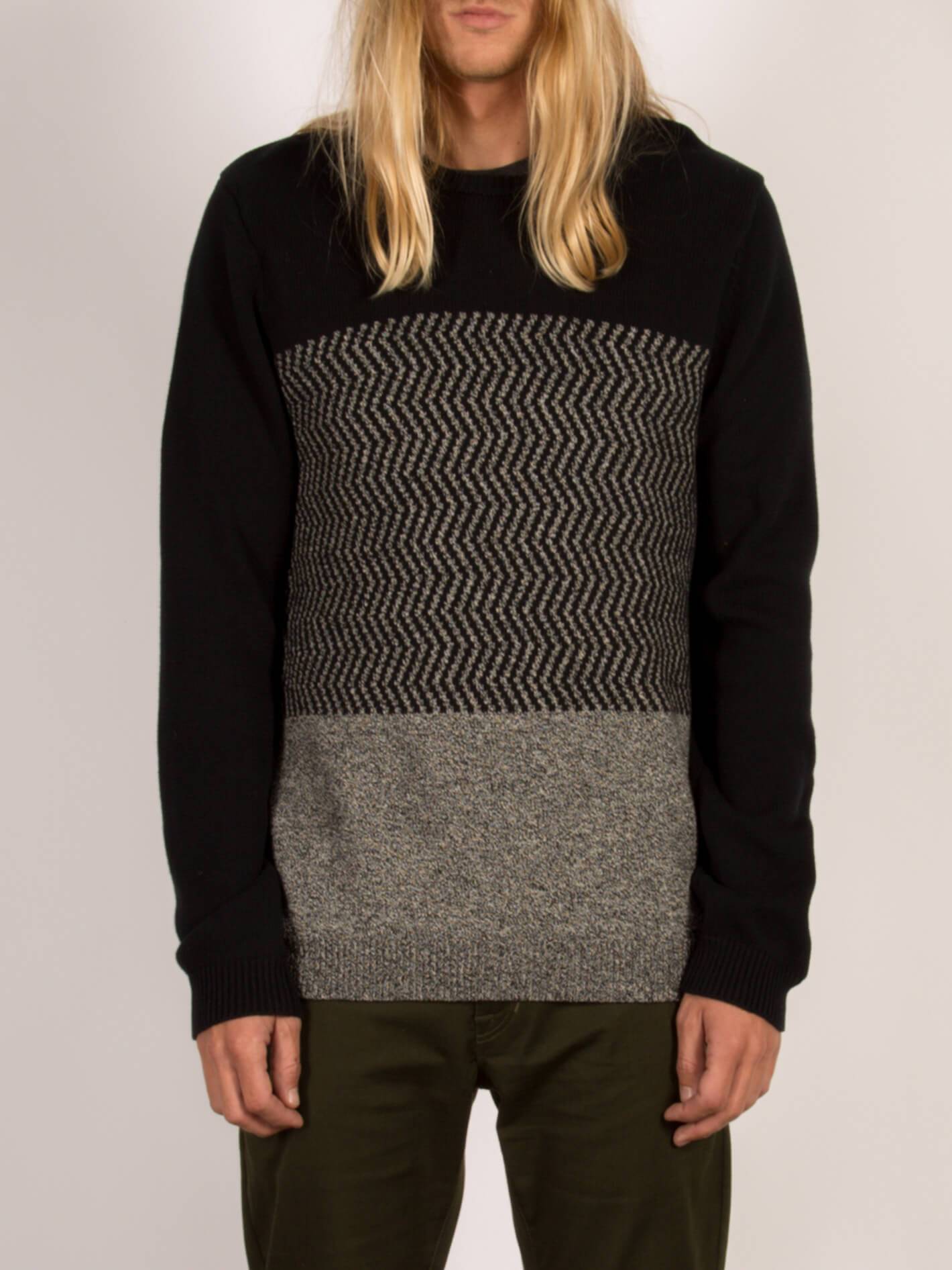 Bario Crew Sweater - Schwarz