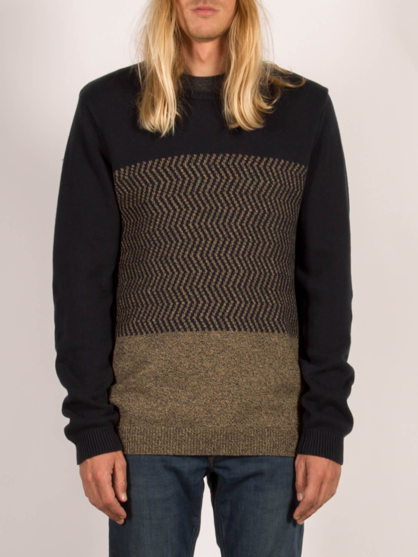 Bario Crew Pullover - Marineblau