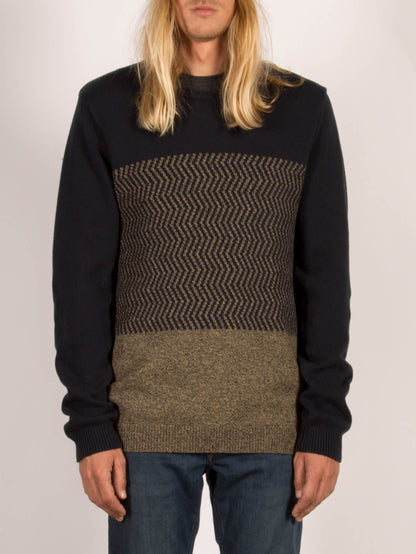 Bario Crew Pullover - Marineblau