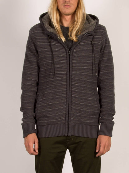 Newstone Kapuzenpullover mit Reißverschluss - Zinn