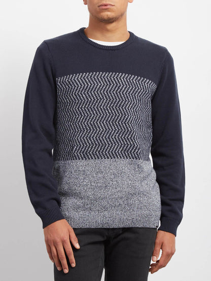 Bario Crew Update Sweater - Navy