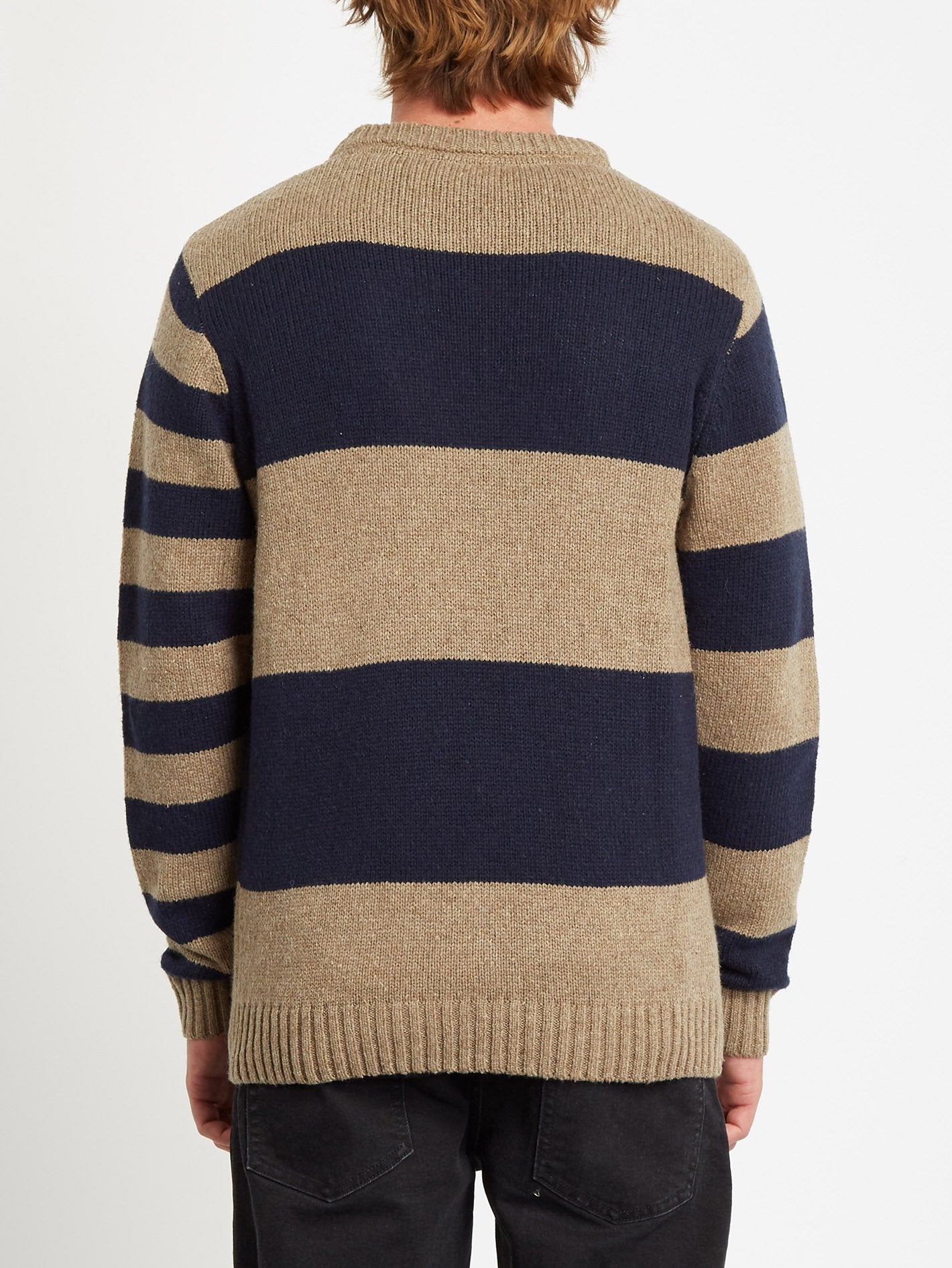 Edmonder Gestreifter Pullover - KHAKI