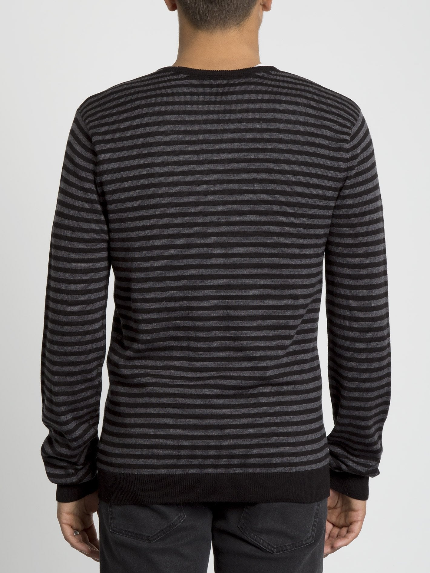 Pull Uperstand Stripe - Heather Grey