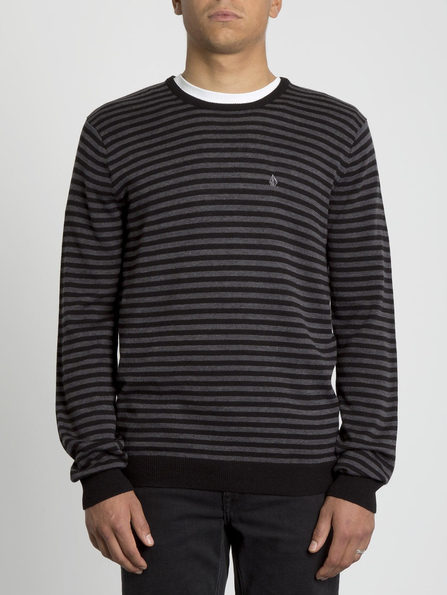 Pull Uperstand Stripe - Heather Grey