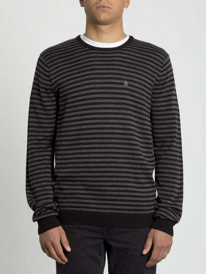 Pull Uperstand Stripe - Heather Grey