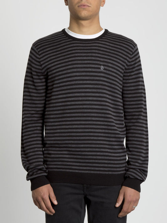 Uperstand Stripe Sweater - Heather Grey