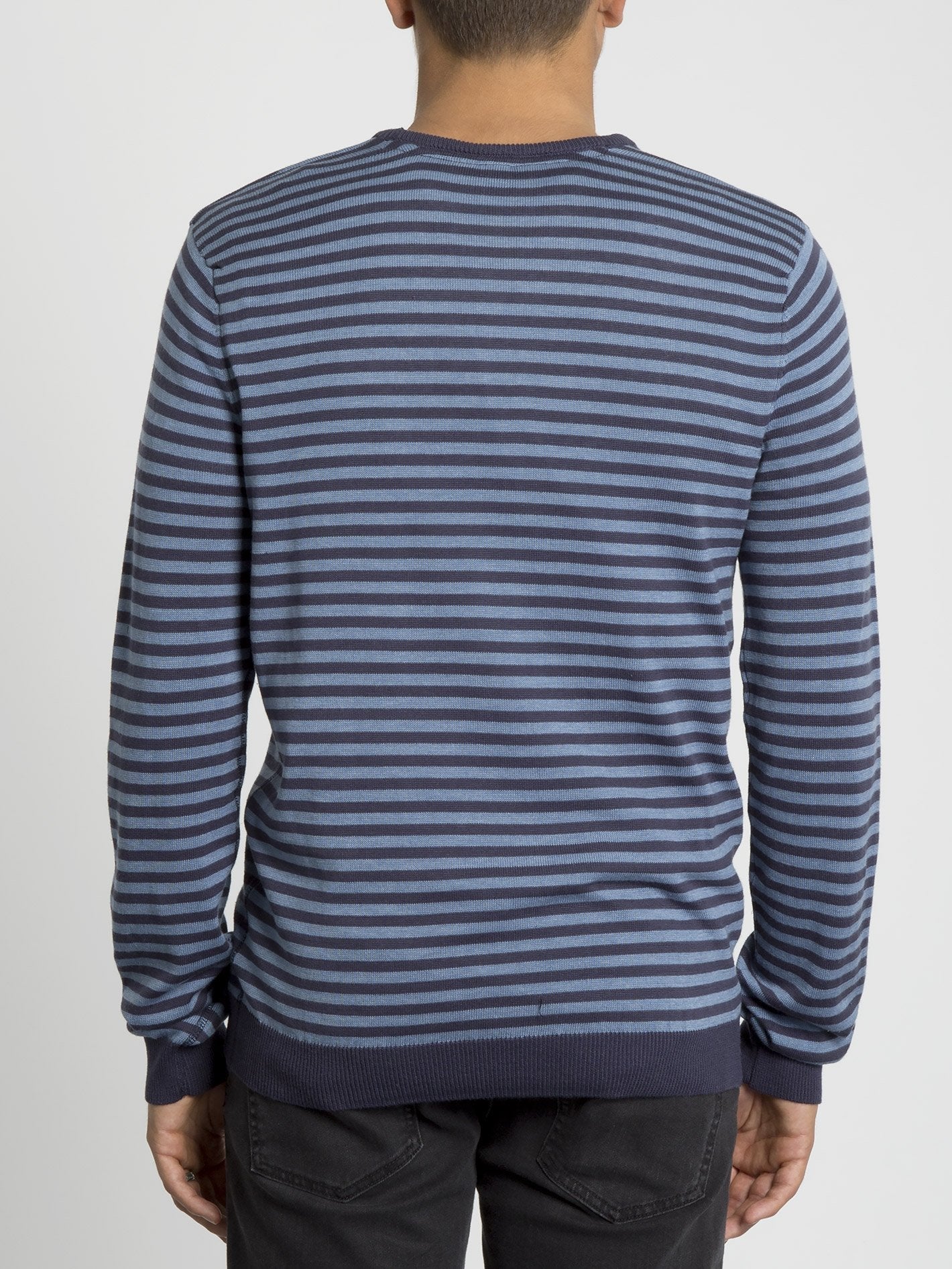Upperstand Streifenpullover - Marineblau