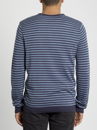 Upperstand Streifenpullover - Marineblau