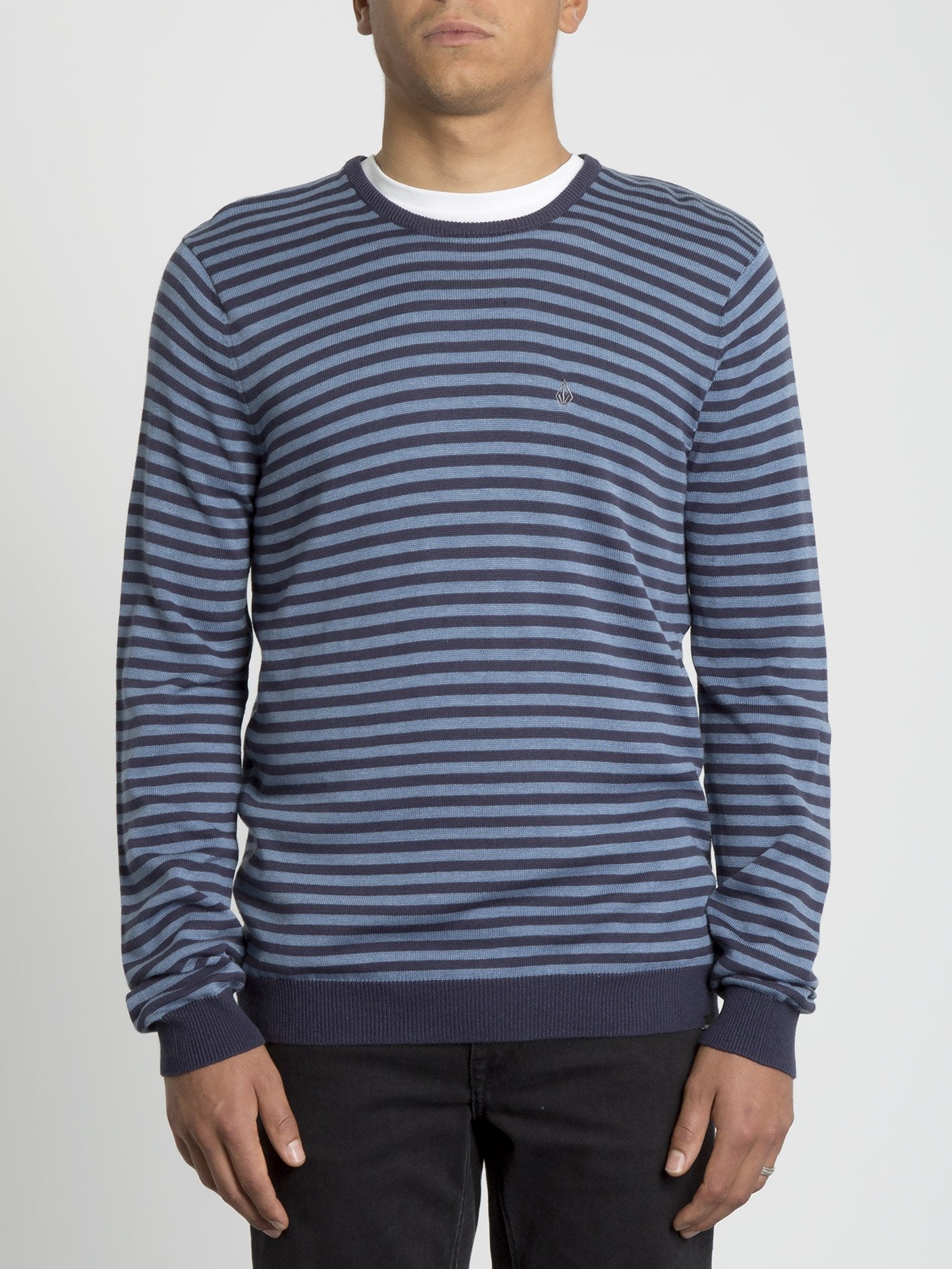 Upperstand Streifenpullover - Marineblau