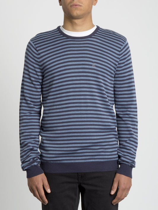 Upperstand Streifenpullover - Marineblau