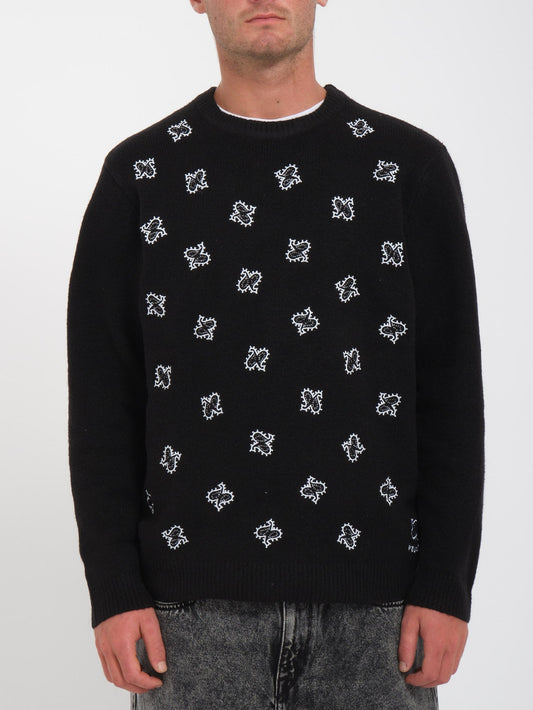 Deep Fakie Pullover - SCHWARZ