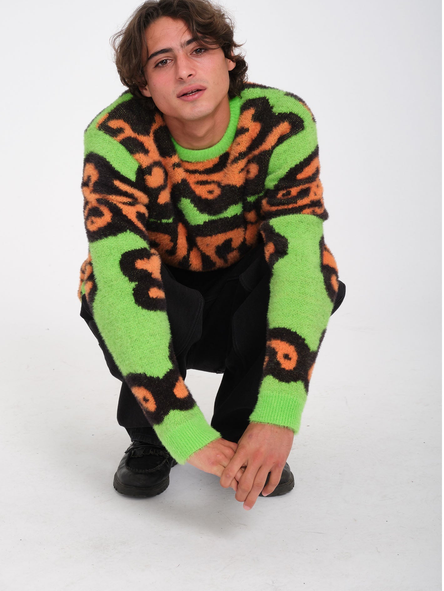 Zephyr Sweater - ELECTRIC GREEN