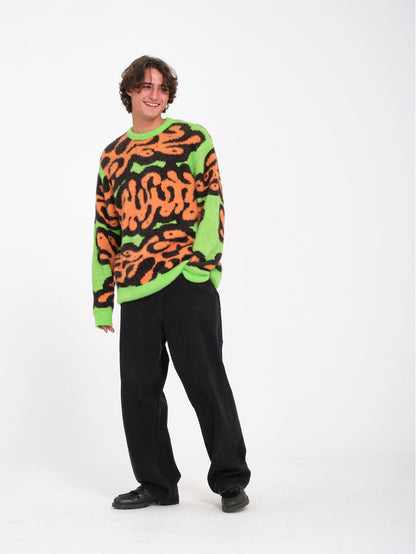 Zephyr Sweater - ELECTRIC GREEN
